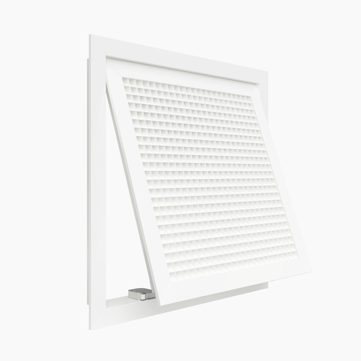 Grila de aspiratie si acces EGD-45 din aluminiu cu fagure la 45 grade si deschidere click