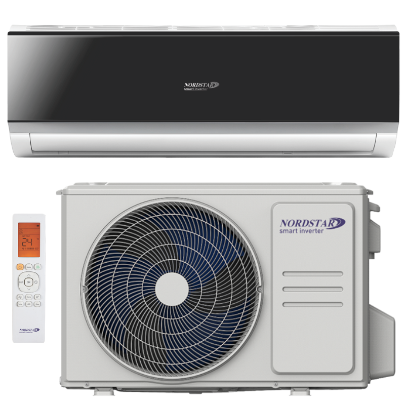 Aparat aer conditionat NORDSTAR Noire 9000 BTU, Clasa A++/A+, Inverter, kit Wi-Fi inclus