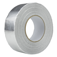 Bandă adezivă din aluminiu Ranforsata până la 90 °C, întărită, 50mm, 50 m