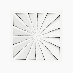 Difuzor Arhitectural Pătrat 595×595 mm cu Jet Turbionar CRACK
