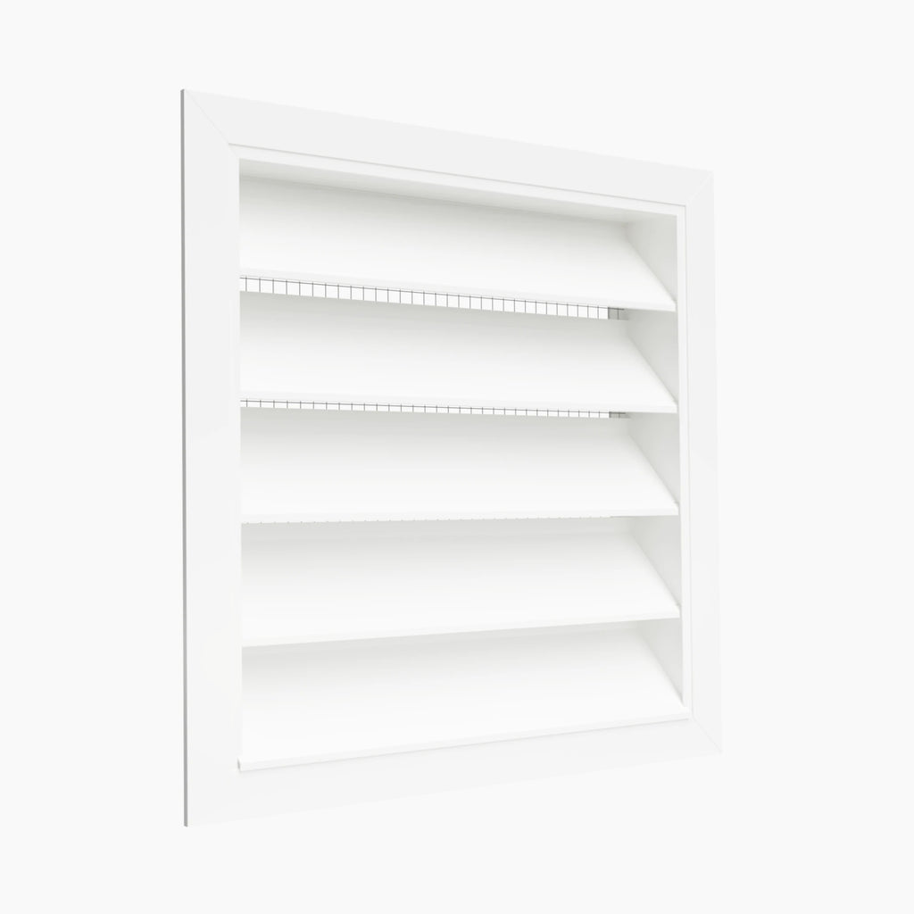 Grila de Ventilatie pentru Exterior Antiploaie WPL - Aluminiu cu Plasa de Otel