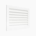 Grila de Ventilatie pentru Exterior Antiploaie WPL-S - Aluminiu cu Plasa de Otel