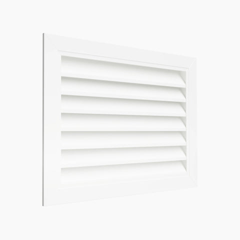 Grilă de Ventilație pentru Exterior Antiploaie din Aluminiu cu Plasă de Oțel, Profil Subțire