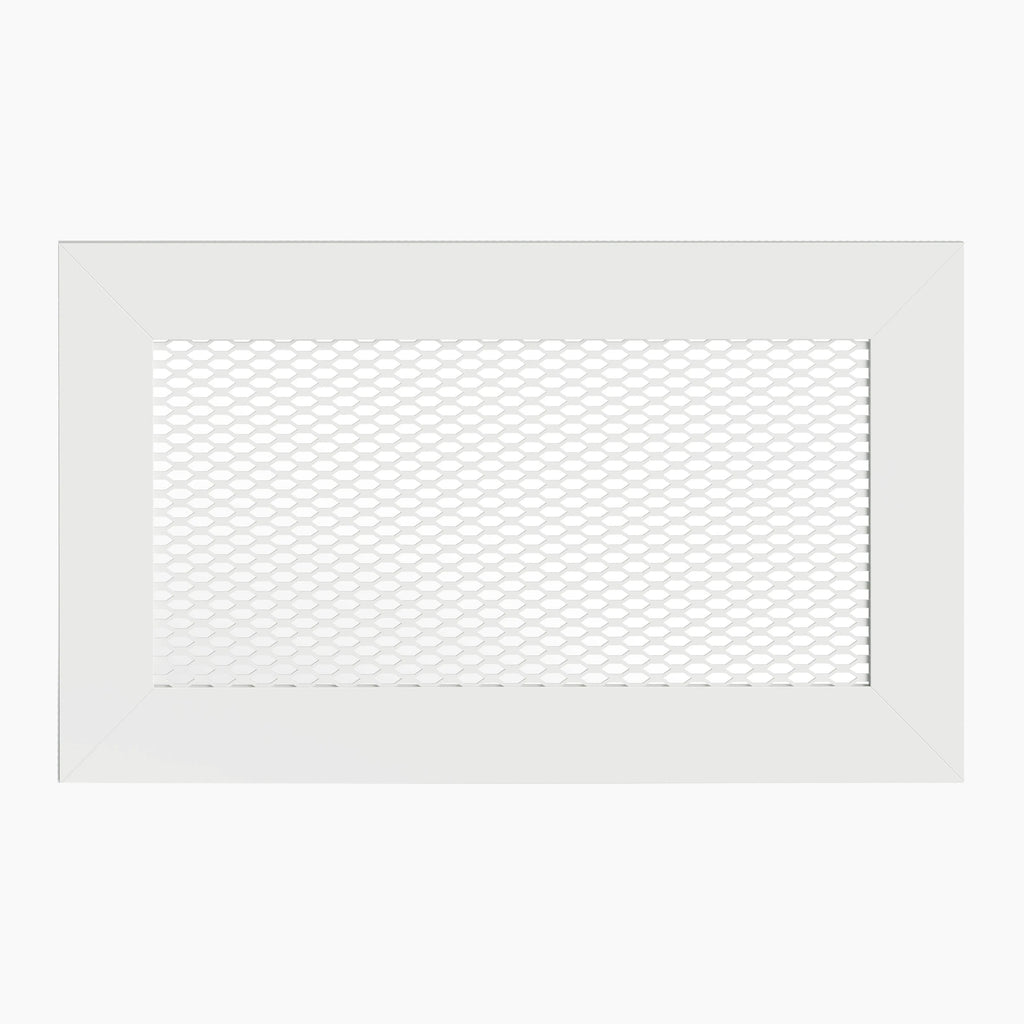 Grila de Ventilatie si Mascare din Tabla Expandata cu Racord RP-R - Rama Aluminiu