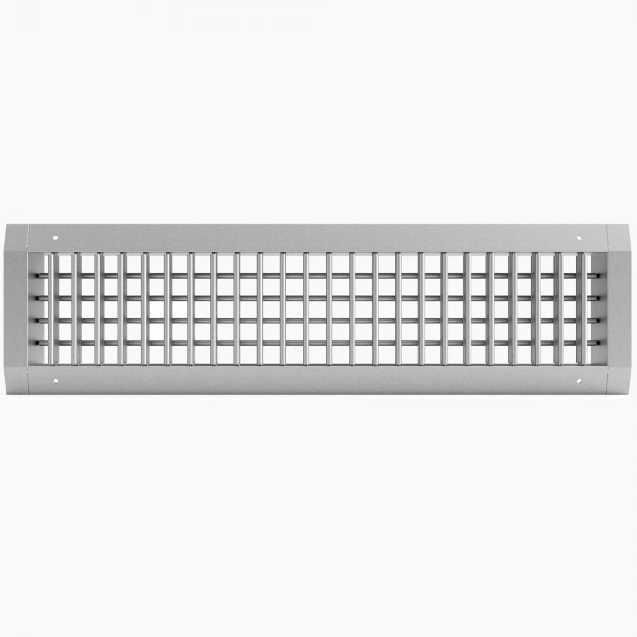 Grila tubulatura circulara (Dublă deflexie) - Două rânduri de lamele reglabile individual