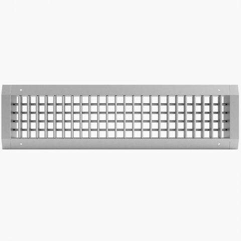 Grilă pentru Tubulatură Circulară cu Dublă Deflexie, Două Rânduri de Lamele Reglabile Individual