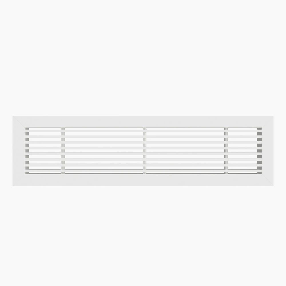 Grila Liniara Decor cu Lamele Fixe 0° din Aluminiu — Grilă Ventilație Liniară