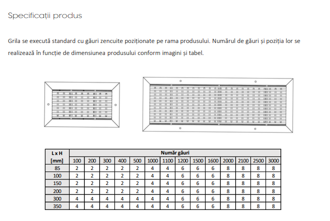 Grilă Liniară Decor cu Lamele Fixe 0° din Aluminiu și Dublu Deflector — Grilă Ventilație Liniară