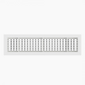 Grilă Liniară Decor cu Lamele Fixe 15° din Aluminiu și Dublu Deflector - Grilă Ventilație Liniară