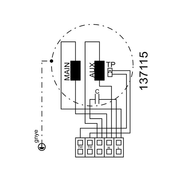Conexiuni ventilator extractie bucatarie (hota) Ruck MPS 315 E2 21 | Cod 137079