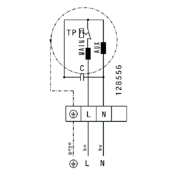 Schema conexiuni ventilator de acoperis Ruck DHA 220 E4 30 — cod RUCK 131789