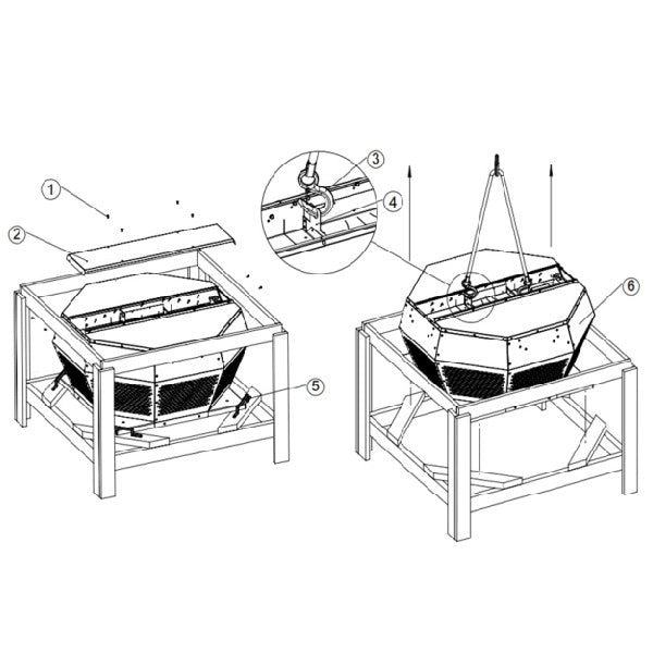 Componente ventilator de acoperis Ruck DHA 220 E2 30 — cod RUCK 131826