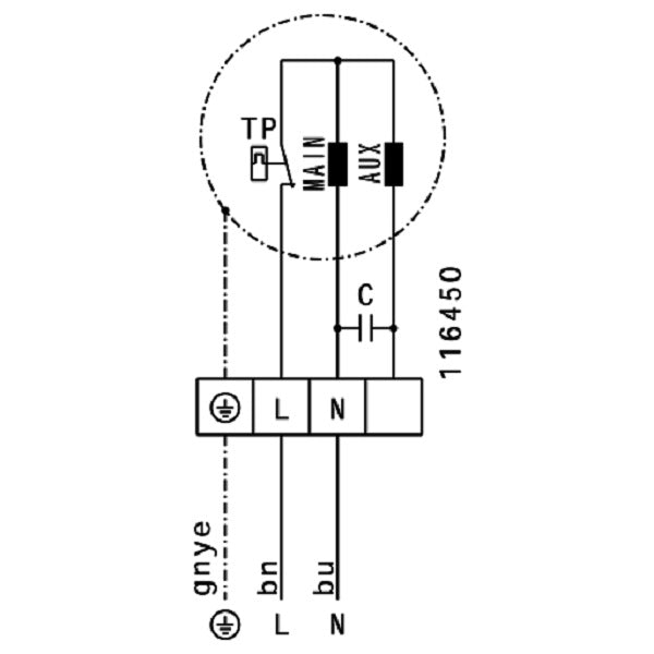 Schema ventilator de acoperis Ruck DHA 220 E2 30 — cod RUCK 131826