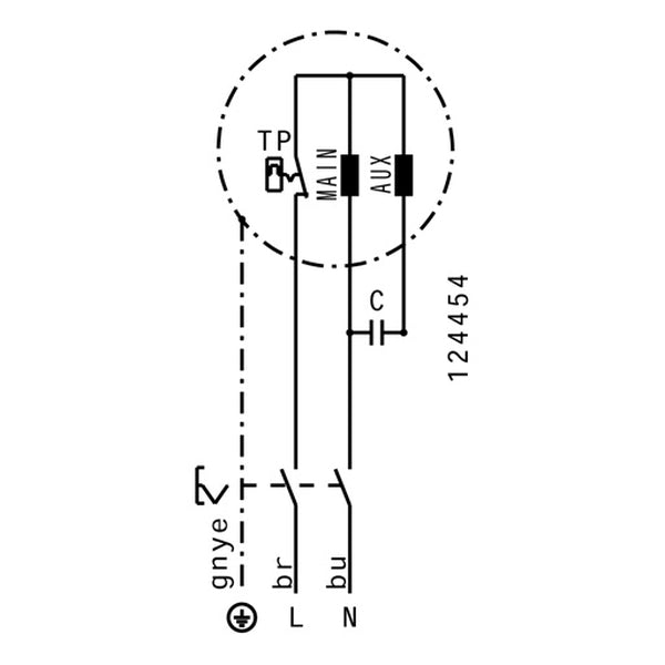 Schema conexiuni ventilator de acoperis Ruck DHA 225 E2P 30 — cod RUCK 137247
