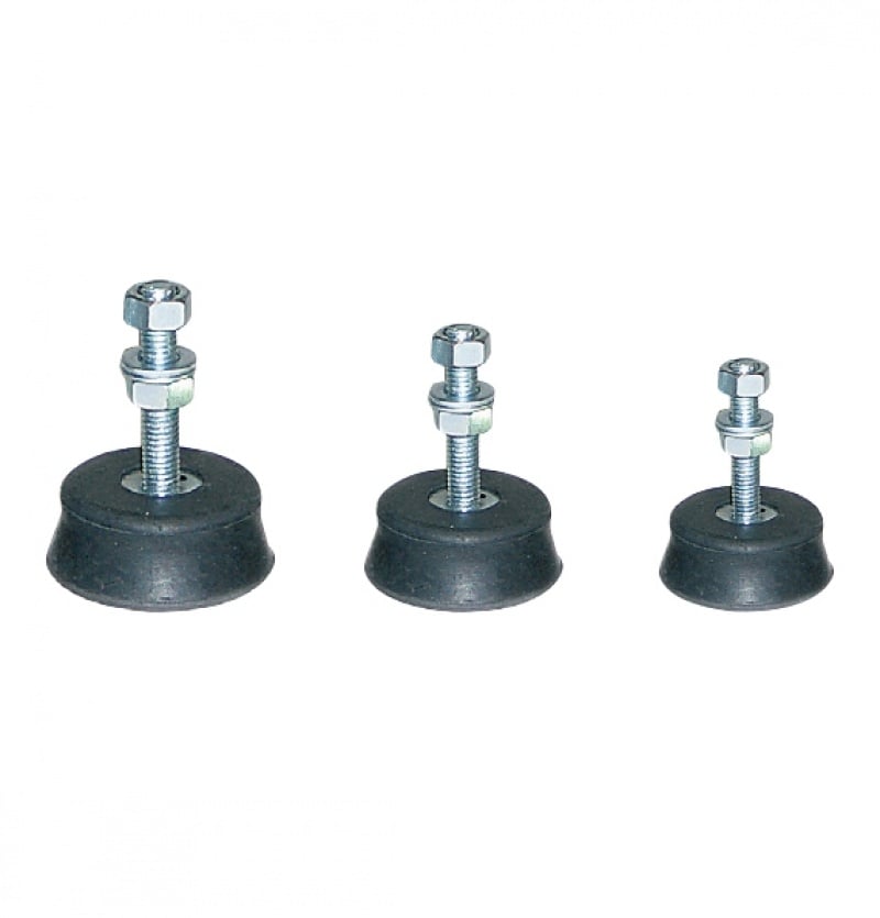 Set 4x picioare amortizor vibrații HVAC, Ø48 mm x 19 mm, max. 45 kg/picior, cauciuc natural vulcanizat