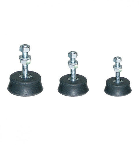 Set 4x picioare amortizor vibrații HVAC, Ø48 mm x 19 mm, max. 45 kg/picior, cauciuc natural vulcanizat