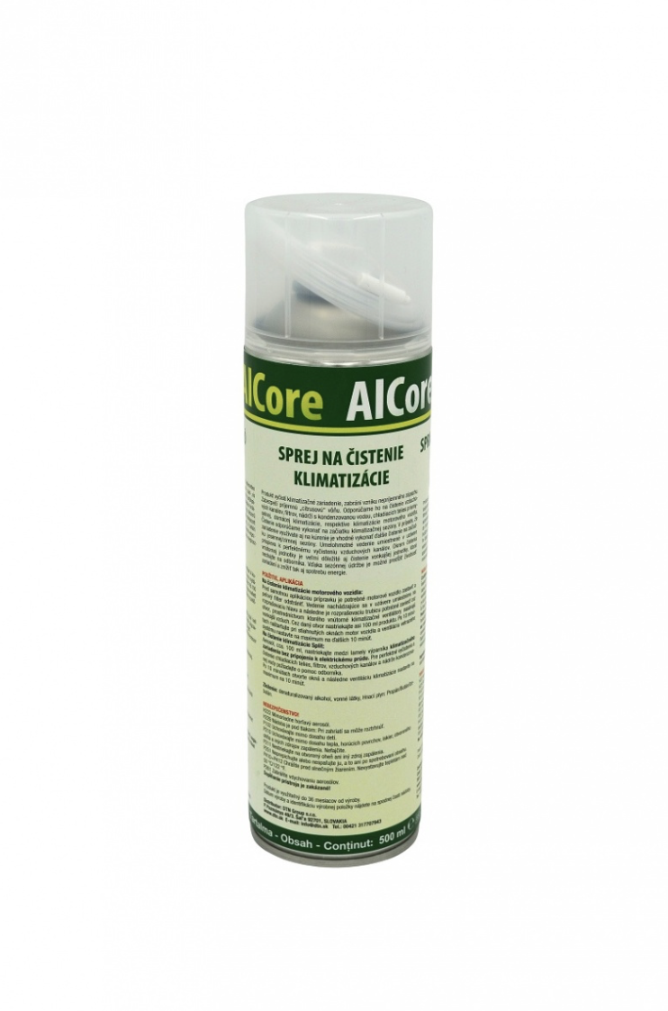 Soluție Curățare Aer Condiționat ALcore 500 ml – Spray Igienizare A/C Auto și Casnic