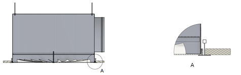 Difuzor Pătrat 595×595 cu Jet de Aer Turbionar pentru Ventilație (Până la 4m înălțime)