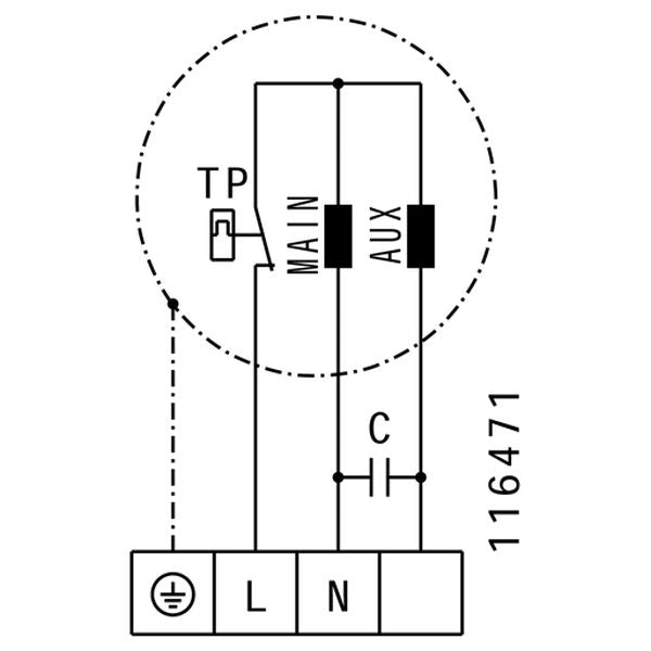 Ventilator de tubulatură Ruck RS 150L, DN150 — schemă electrică